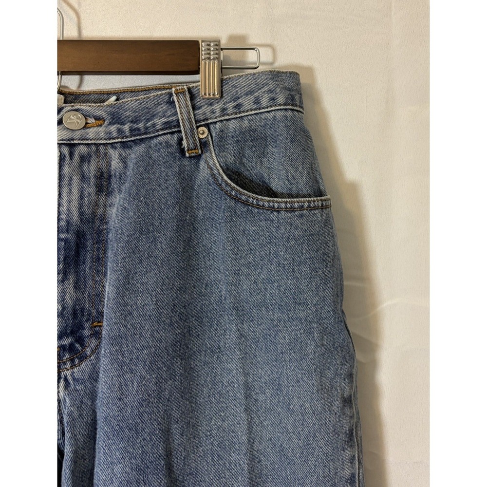 Vintage 90s Calvin Klein 15/16 Easy Fit 5 Pocket Girl Jean Double Stone Wash USA - Picture 4 of 16